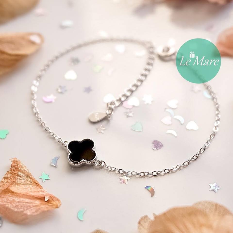 Lắc Tay Cỏ 4 Lá Bạc - Le'Mare Silver Lắc Tay Cỏ 4 Lá Bạc - Le'Mare Silver Le'mare Jewelry LMJ