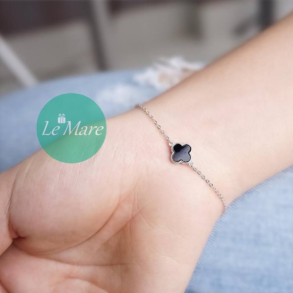 Lắc Tay Cỏ 4 Lá Bạc - Le'Mare Silver Lắc Tay Cỏ 4 Lá Bạc - Le'Mare Silver Le'mare Jewelry LMJ