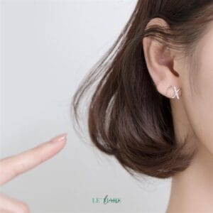 Khuyên tai bạc G4357 Khuyên tai bạc G4357 Le'mare Jewelry LMJ