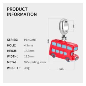 Charm bạc PD0553 Charm bạc PD0553 Le'mare Jewelry LMJ