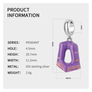 Charm bạc PD0540 Charm bạc PD0540 Le'mare Jewelry LMJ