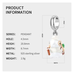 Charm bạc PD0511 Charm bạc PD0511 Le'mare Jewelry LMJ