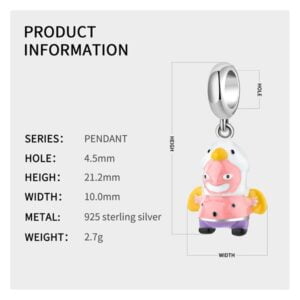 Charm bạc PD0519 Charm bạc PD0519 Le'mare Jewelry LMJ