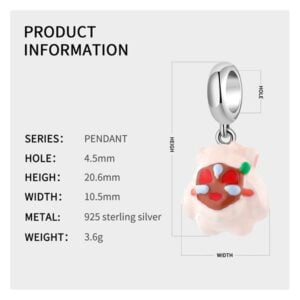 Charm bạc PD0528 Charm bạc PD0528 Le'mare Jewelry LMJ