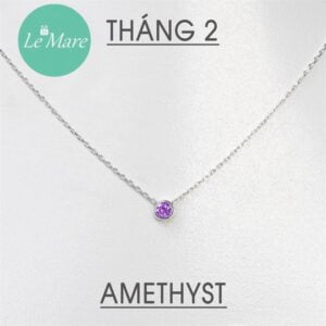 Dây chuyền Titi tháng 2 Amethyst
