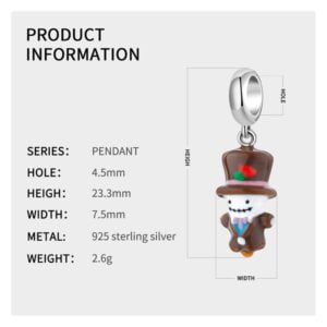 Charm bạc PD0526 Charm bạc PD0526 Le'mare Jewelry LMJ