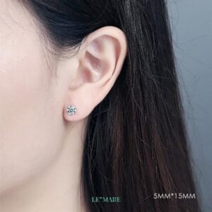 Khuyên tai bạc SE0012 Khuyên tai bạc SE0012 Le'mare Jewelry LMJ