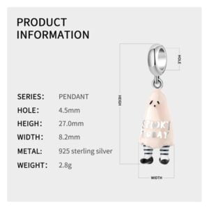 Charm bạc PD0524 Charm bạc PD0524 Le'mare Jewelry LMJ