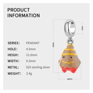 Charm bạc PD0530 Charm bạc PD0530 Le'mare Jewelry LMJ