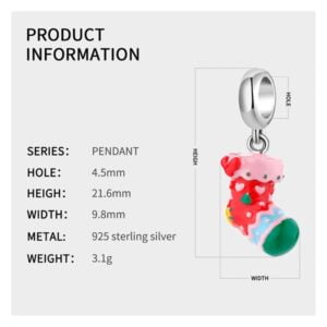 Charm bạc PD0558 Charm bạc PD0558 Le'mare Jewelry LMJ