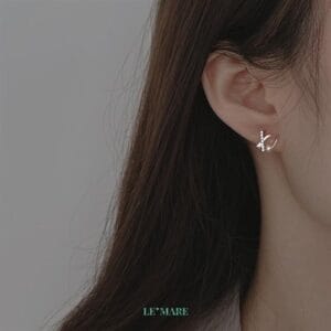 Khuyên tai bạc G4357 Khuyên tai bạc G4357 Le'mare Jewelry LMJ