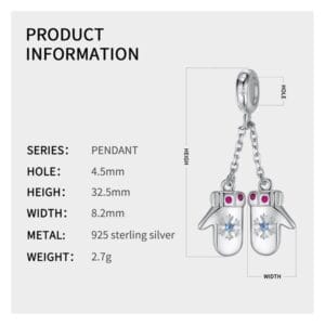 Charm bạc PD0656 Charm bạc PD0656 Le'mare Jewelry LMJ