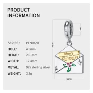 Charm bạc PD0659 Charm bạc PD0659 Le'mare Jewelry LMJ