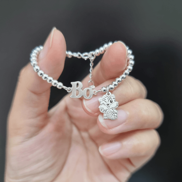 Lắc bi bạc ta thiết kế theo tên cho bé mix charm Le’Mare Jewelry - Hình ảnh 2