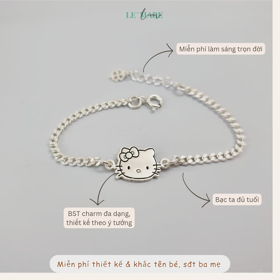 Lắc Bạc mini giảm giá 40% & freeship Lắc Bạc mini giảm giá 40% & freeship Le'mare Jewelry LMJ