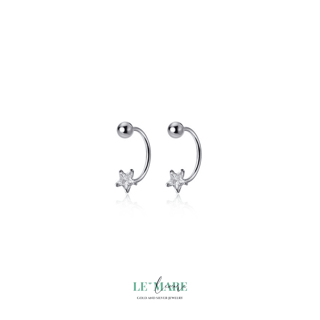 Khuyên tai bạc Le'Mare Jewelry G9427 Khuyên tai bạc Le'Mare Jewelry G9427 Le'mare Jewelry LMJ