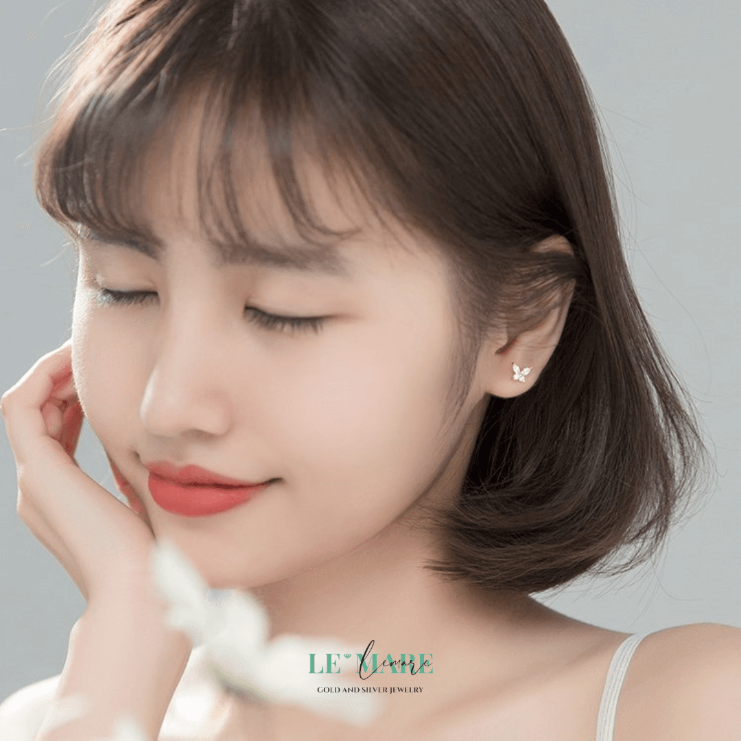Khuyên tai bạc Le'Mare Jewelry G6460 Khuyên tai bạc Le'Mare Jewelry G6460 Le'mare Jewelry LMJ