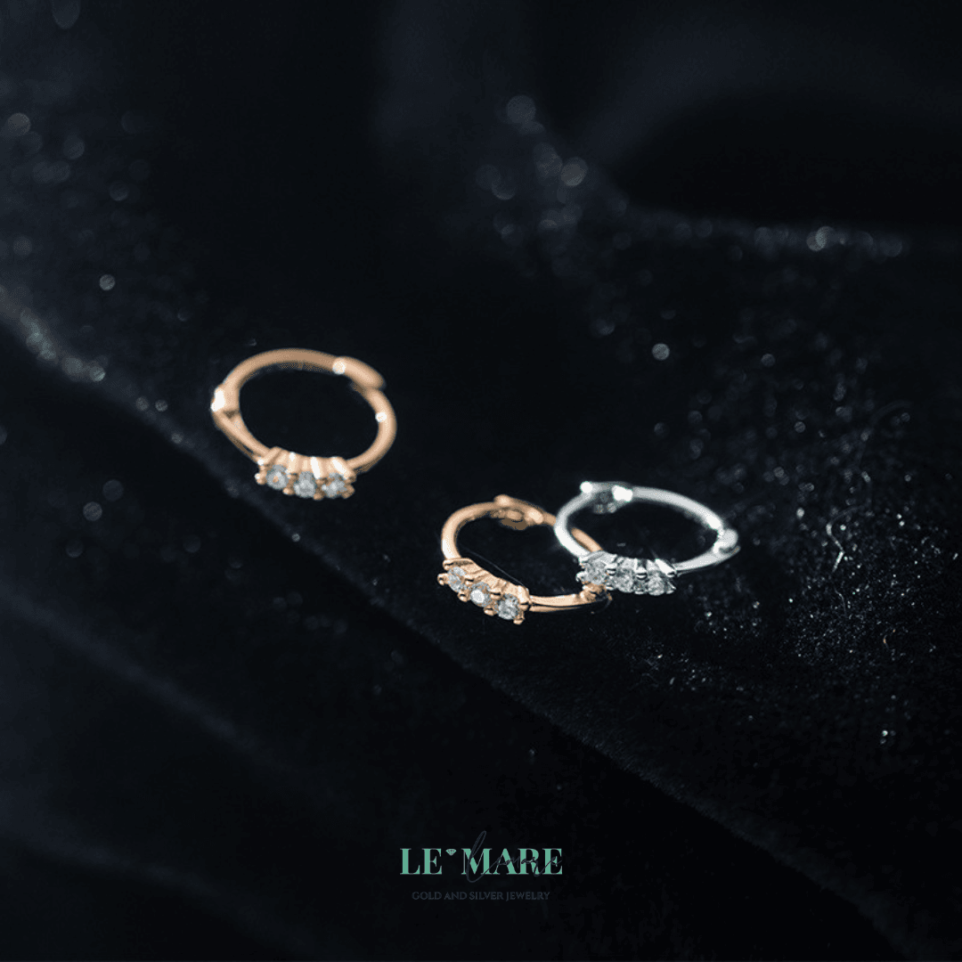 Khuyên tai bạc Le'Mare Jewelry G9046 Khuyên tai bạc Le'Mare Jewelry G9046 Le'mare Jewelry LMJ