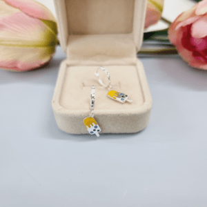 Khuyên tai bạc ta kem vàng đáng yêu cho bé gái Le'mare Jewelry Khuyên tai bạc ta kem vàng đáng yêu cho bé gái Le'mare Jewelry Le'mare Jewelry LMJ