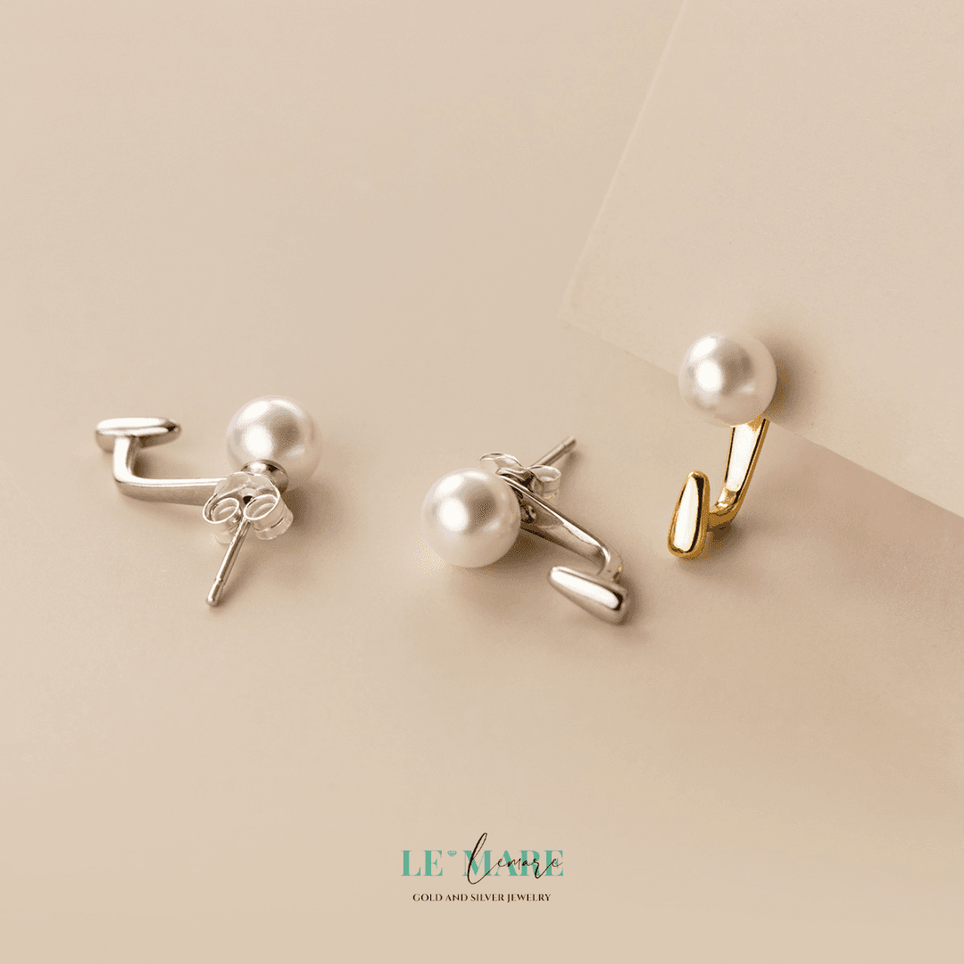 Khuyên tai bạc Le'Mare Jewelry M01343 Khuyên tai bạc Le'Mare Jewelry M01343 Le'mare Jewelry LMJ