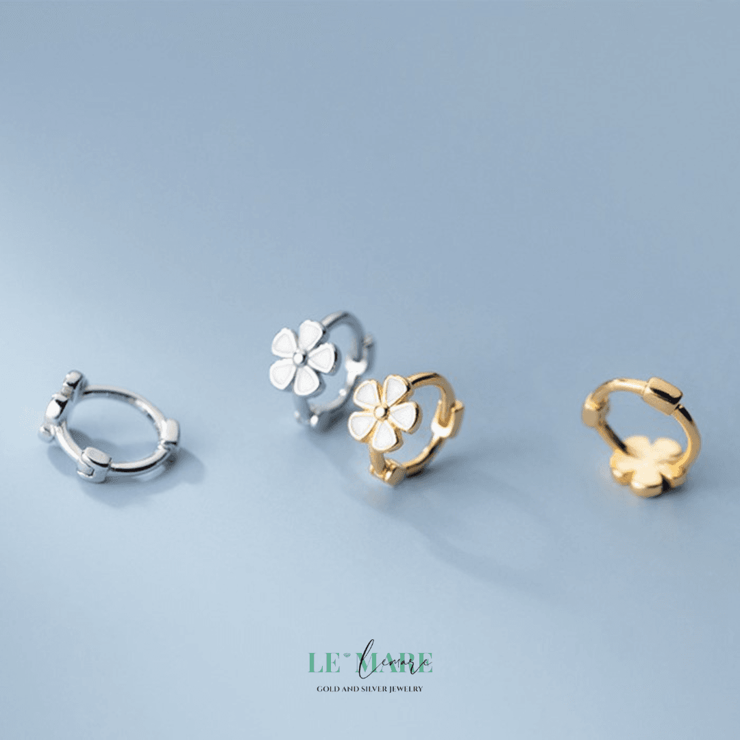 Khuyên tai bạc Le'Mare Jewelry M01439 Khuyên tai bạc Le'Mare Jewelry M01439 Le'mare Jewelry LMJ