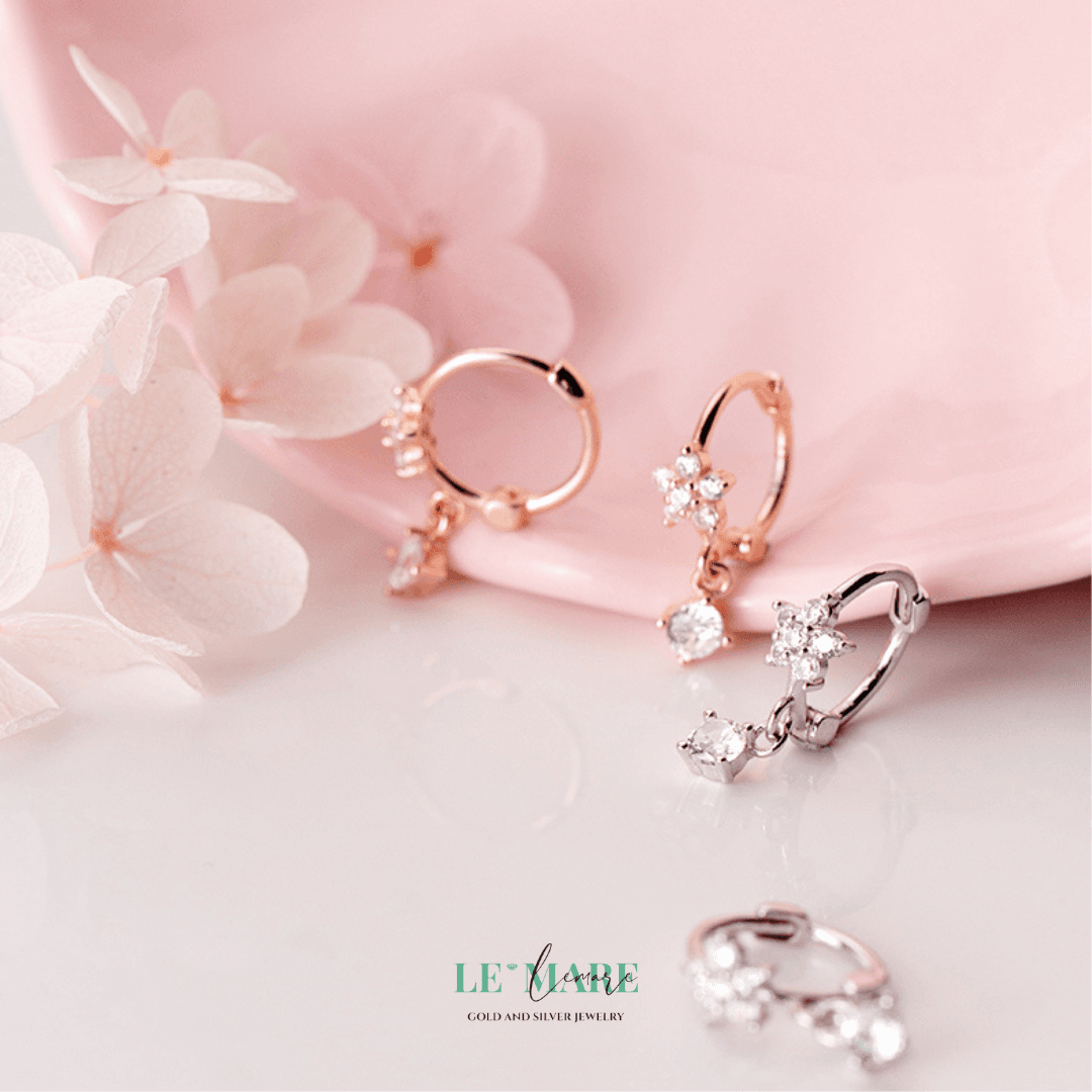 Khuyên tai bạc Le'Mare Jewelry G2312 Khuyên tai bạc Le'Mare Jewelry G2312 Le'mare Jewelry LMJ