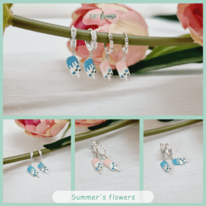 Khuyên tai bạc ta mặt kem hồng đáng yêu cho bé gái Le’Mare Jewelry Khuyên tai bạc ta mặt kem hồng đáng yêu cho bé gái Le’Mare Jewelry Le'mare Jewelry LMJ