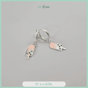 Khuyên tai bạc ta mặt kem hồng đáng yêu cho bé gái Le’Mare Jewelry Khuyên tai bạc ta mặt kem hồng đáng yêu cho bé gái Le’Mare Jewelry Le'mare Jewelry LMJ