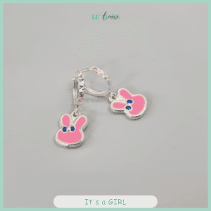 Khuyên tai bạc ta thỏ hồng xinh xắn cho bé gái Le'mare Jewelry Khuyên tai bạc ta thỏ hồng xinh xắn cho bé gái Le'mare Jewelry Le'mare Jewelry LMJ