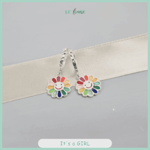 Khuyên tai bạc ta hoa cầu vồng đáng yêu cho bé gái Le’Mare Jewelry Khuyên tai bạc ta hoa cầu vồng đáng yêu cho bé gái Le’Mare Jewelry Le'mare Jewelry LMJ