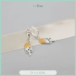 Khuyên tai bạc ta kem vàng đáng yêu cho bé gái Le'mare Jewelry Khuyên tai bạc ta kem vàng đáng yêu cho bé gái Le'mare Jewelry Le'mare Jewelry LMJ