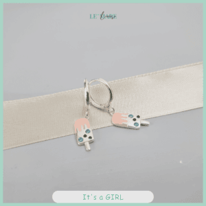 Khuyên tai bạc ta mặt kem hồng đáng yêu cho bé gái Le’Mare Jewelry Khuyên tai bạc ta mặt kem hồng đáng yêu cho bé gái Le’Mare Jewelry Le'mare Jewelry LMJ