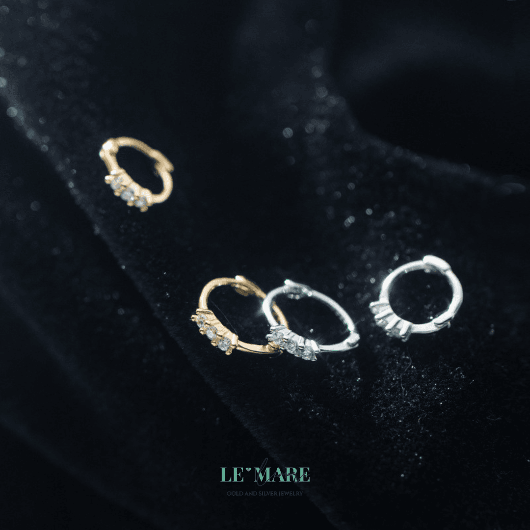 Khuyên tai bạc Le'Mare Jewelry G9046 Khuyên tai bạc Le'Mare Jewelry G9046 Le'mare Jewelry LMJ