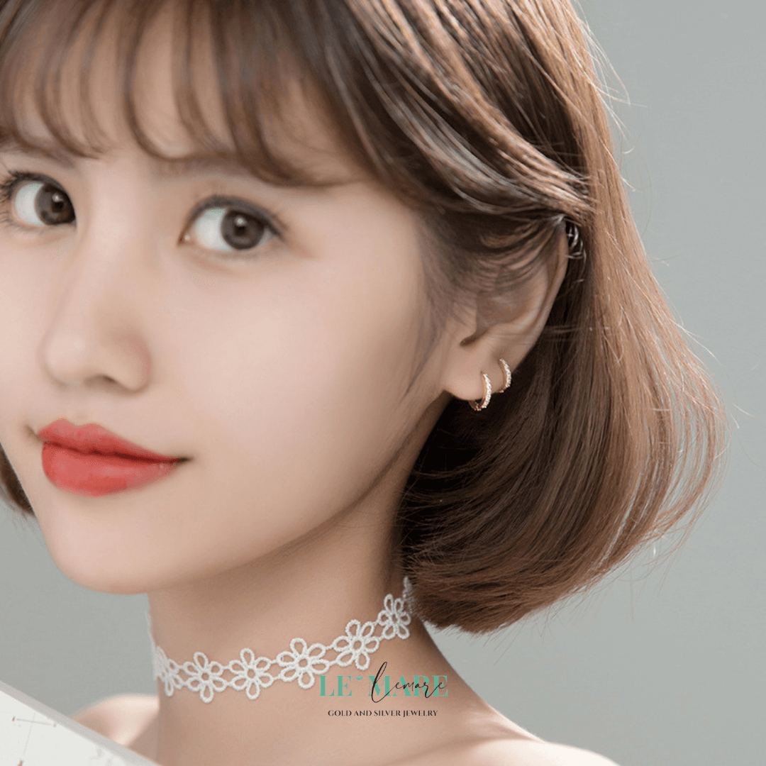 Khuyên tai bạc Le'Mare Jewelry M00730 Khuyên tai bạc Le'Mare Jewelry M00730 Le'mare Jewelry LMJ