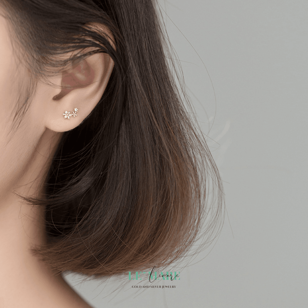 Khuyên tai bạc Le'Mare Jewelry G6378 Khuyên tai bạc Le'Mare Jewelry G6378 Le'mare Jewelry LMJ