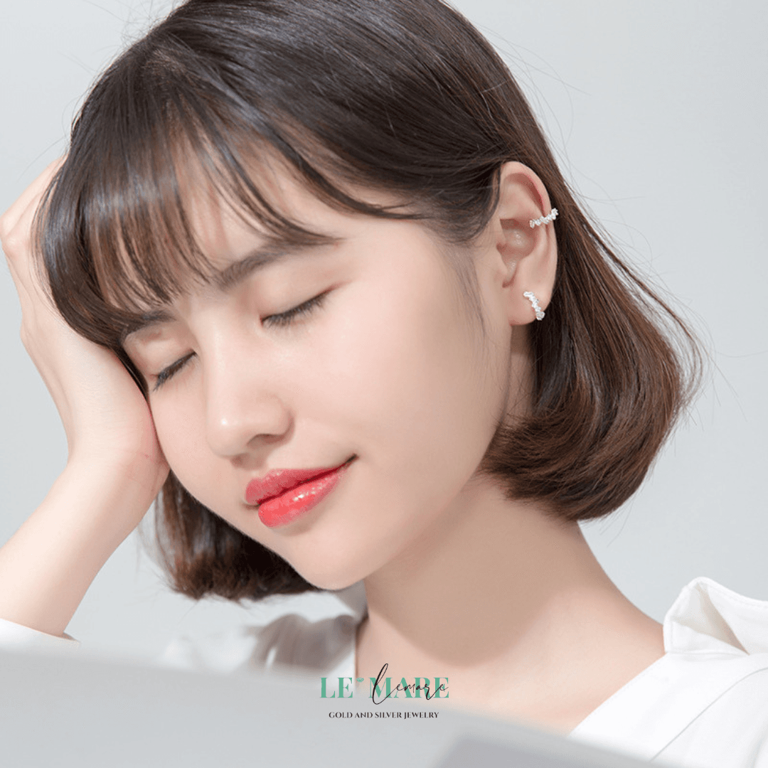 Khuyên tai bạc Le'Mare Jewelry G5419 Khuyên tai bạc Le'Mare Jewelry G5419 Le'mare Jewelry LMJ