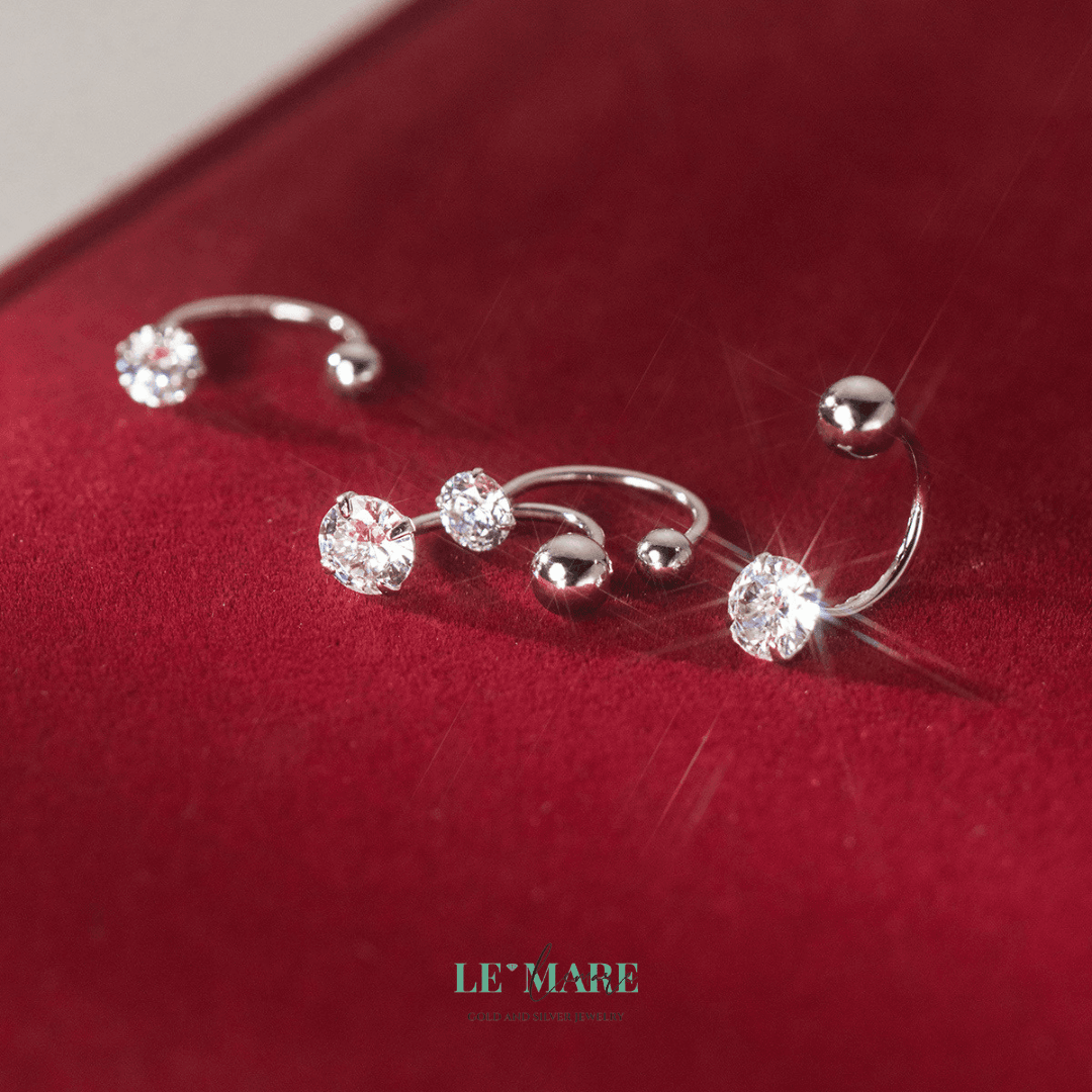 Khuyên tai bạc Le'Mare Jewelry M04062 Khuyên tai bạc Le'Mare Jewelry M04062 Le'mare Jewelry LMJ