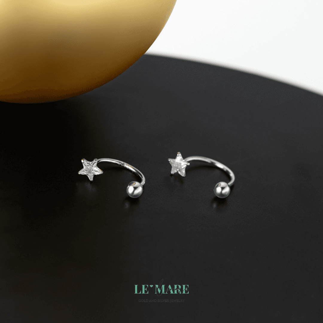 Khuyên tai bạc Le'Mare Jewelry G9427 Khuyên tai bạc Le'Mare Jewelry G9427 Le'mare Jewelry LMJ