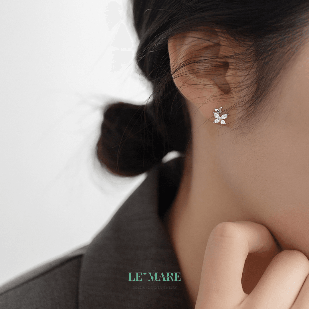 Khuyên tai bạc Le'Mare Jewelry M04404 Khuyên tai bạc Le'Mare Jewelry M04404 Le'mare Jewelry LMJ