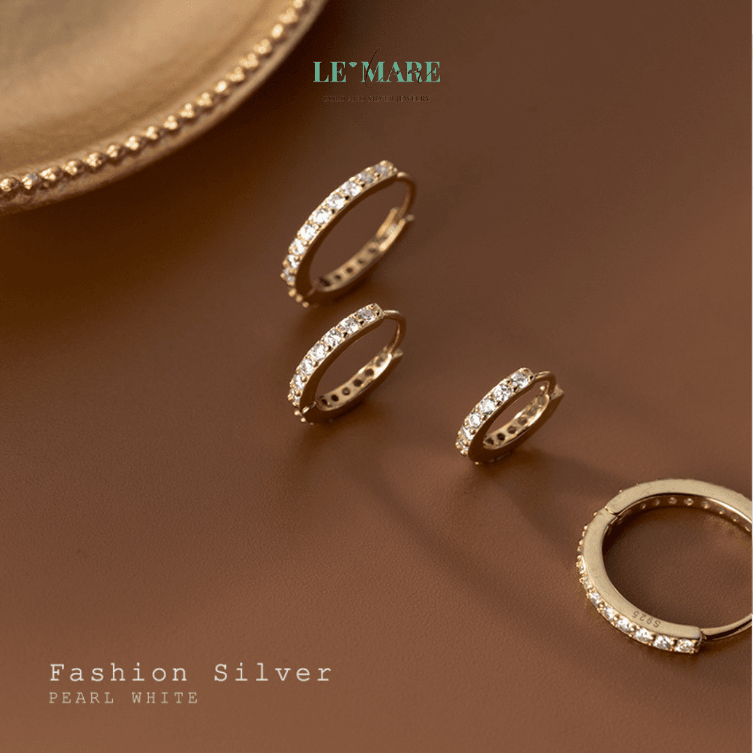 Khuyên tai bạc Le'Mare Jewelry M00730 Khuyên tai bạc Le'Mare Jewelry M00730 Le'mare Jewelry LMJ