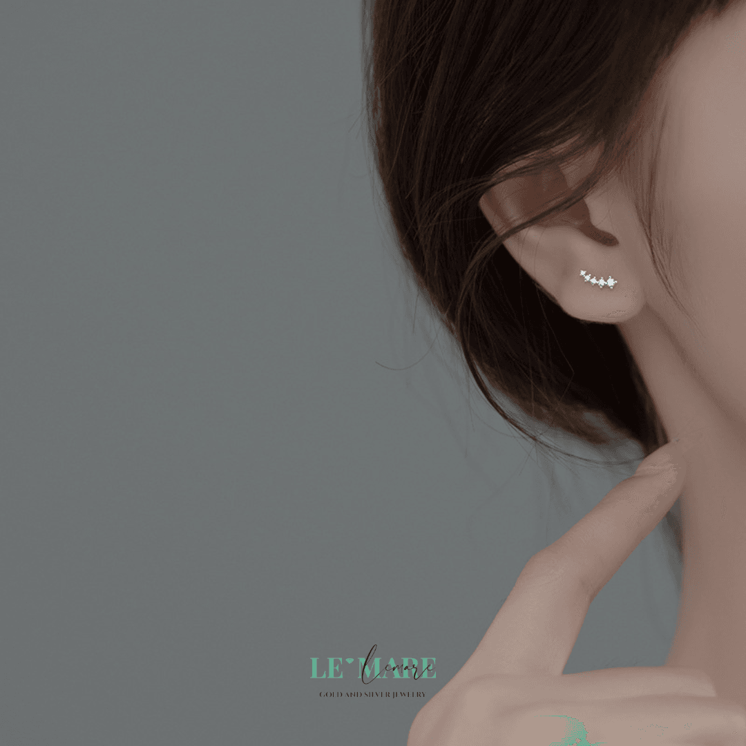 Khuyên tai bạc Le'Mare Jewelry G8535 Khuyên tai bạc Le'Mare Jewelry G8535 Le'mare Jewelry LMJ