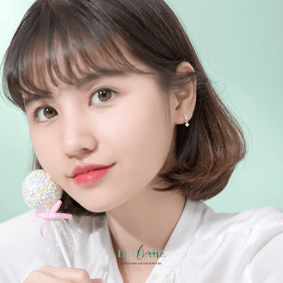 Khuyên tai bạc Le'Mare Jewelry G0733 Khuyên tai bạc Le'Mare Jewelry G0733 Le'mare Jewelry LMJ