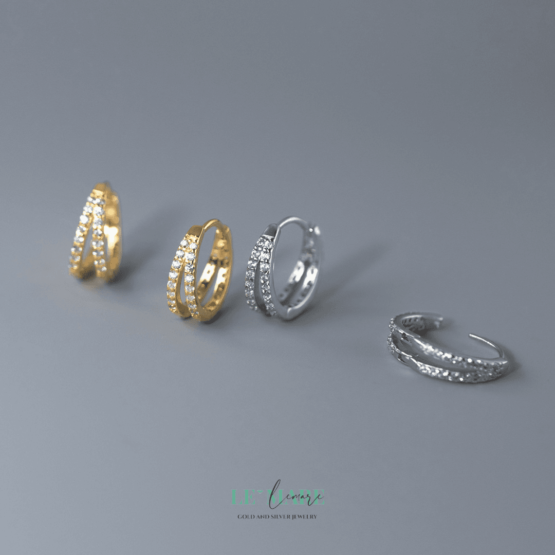 Khuyên tai bạc Le'Mare Jewelry M02243 Khuyên tai bạc Le'Mare Jewelry M02243 Le'mare Jewelry LMJ