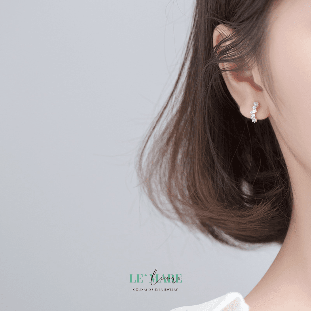 Khuyên tai bạc Le'Mare Jewelry G5419 Khuyên tai bạc Le'Mare Jewelry G5419 Le'mare Jewelry LMJ