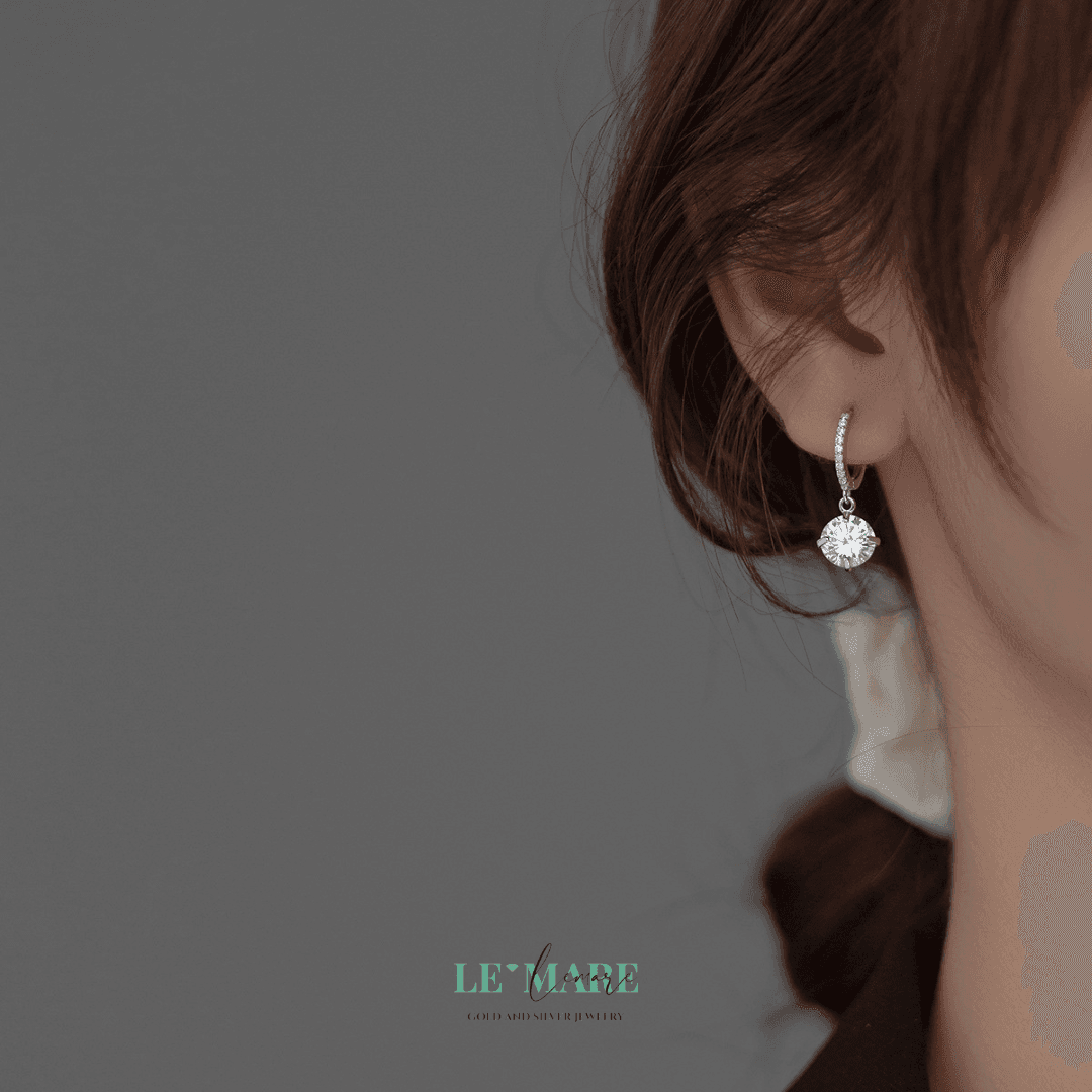 Khuyên tai bạc Le'Mare Jewelry M01650 Khuyên tai bạc Le'Mare Jewelry M01650 Le'mare Jewelry LMJ