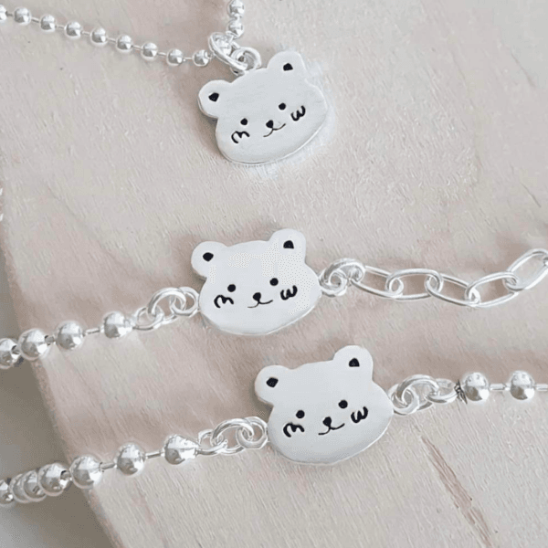 Lắc bạc ta mặt Gấu Le'Mare Jewelry