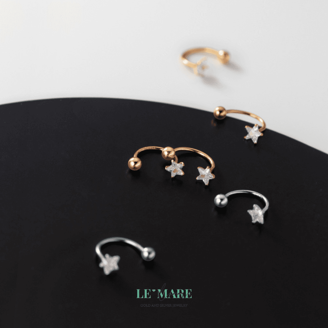 Khuyên tai bạc Le'Mare Jewelry G9427 Khuyên tai bạc Le'Mare Jewelry G9427 Le'mare Jewelry LMJ