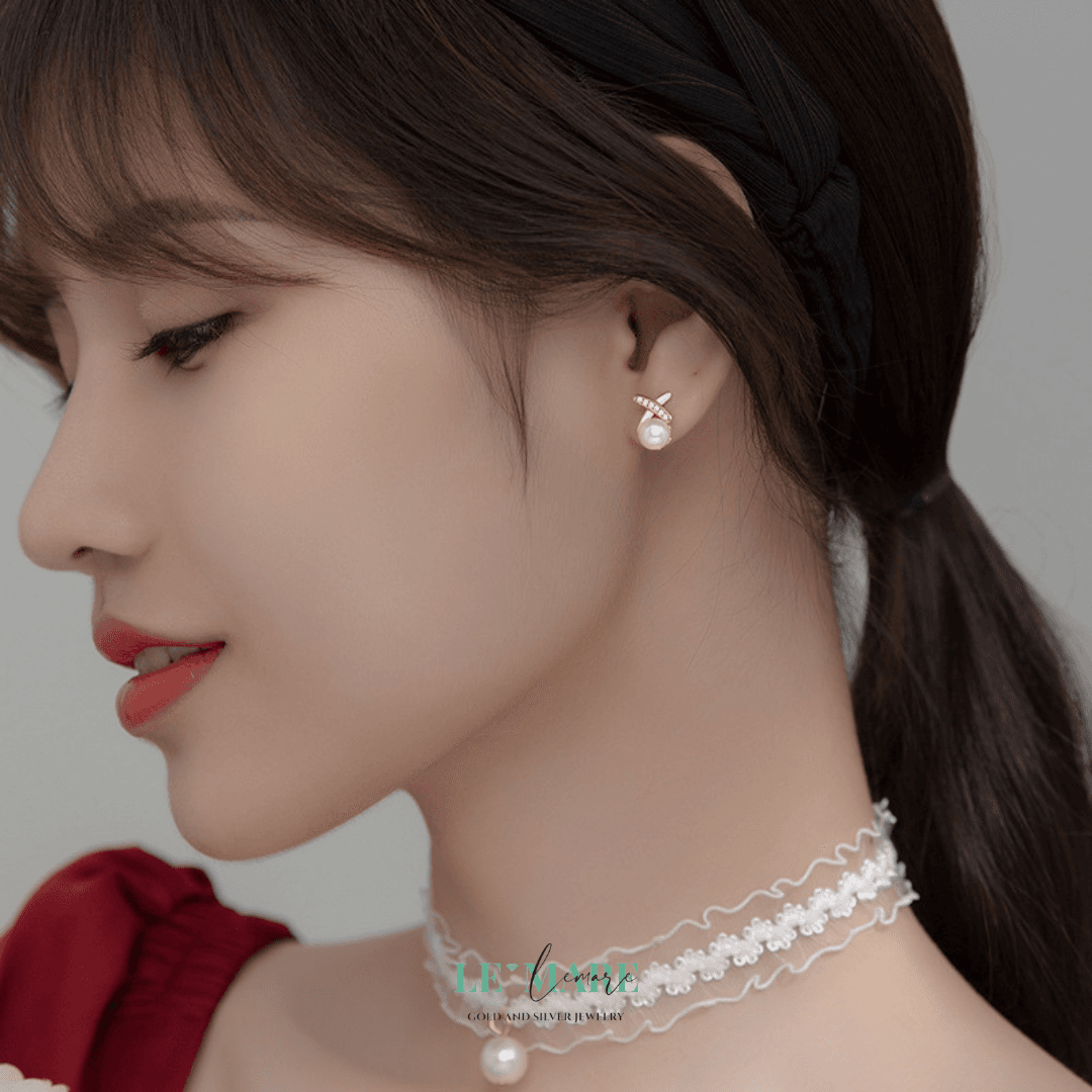 Khuyên tai bạc Le'Mare Jewelry G8965 Khuyên tai bạc Le'Mare Jewelry G8965 Le'mare Jewelry LMJ