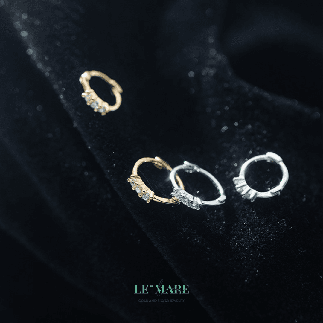 Khuyên tai bạc Le'Mare Jewelry G9046 Khuyên tai bạc Le'Mare Jewelry G9046 Le'mare Jewelry LMJ