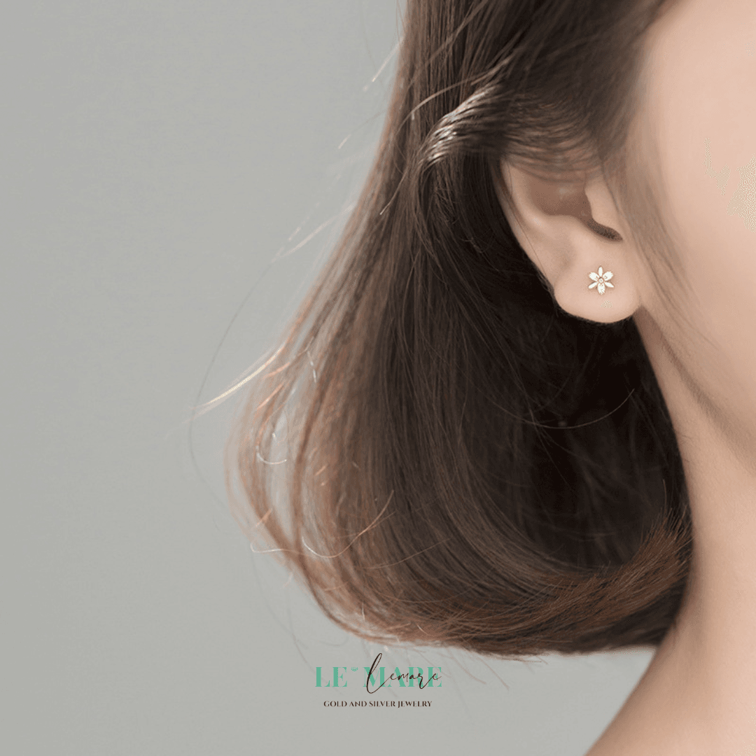 Khuyên tai bạc Le'Mare Jewelry G6378 Khuyên tai bạc Le'Mare Jewelry G6378 Le'mare Jewelry LMJ